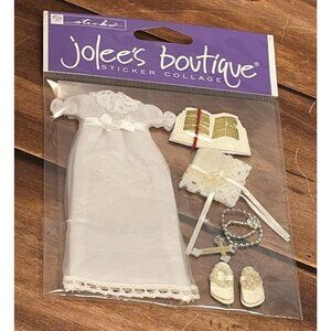 JOLEES BOUTIQUE SPJB050 CHRISTIAN GIRL STICKER COLLAGE EMBELLISHMENT BIBLE CROSS